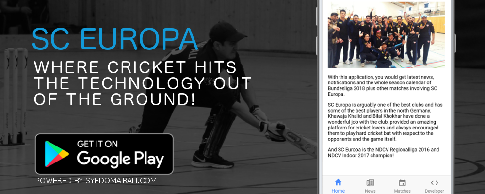 SC Europa Cricket Mobile Application